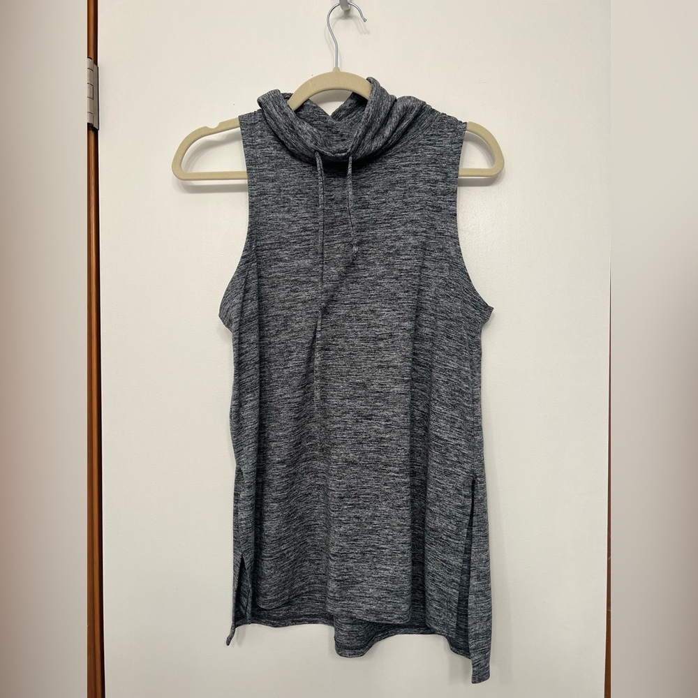 Aerie Gray Sleeveless Cowl Neck Top
